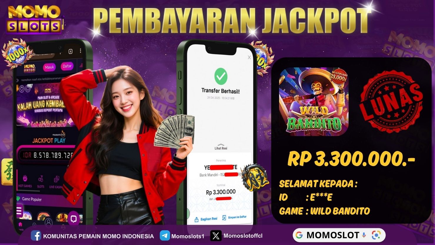 MOMOSLOTS JACKPOT SLOT WILD BANDITO